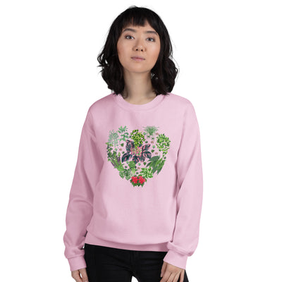 Heart Shape Sweatshirt with Indoor Plant Collection for Plant Lovers [Unisex[