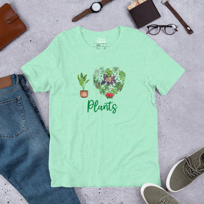 I Heart Plants T Shirt for Men or Women